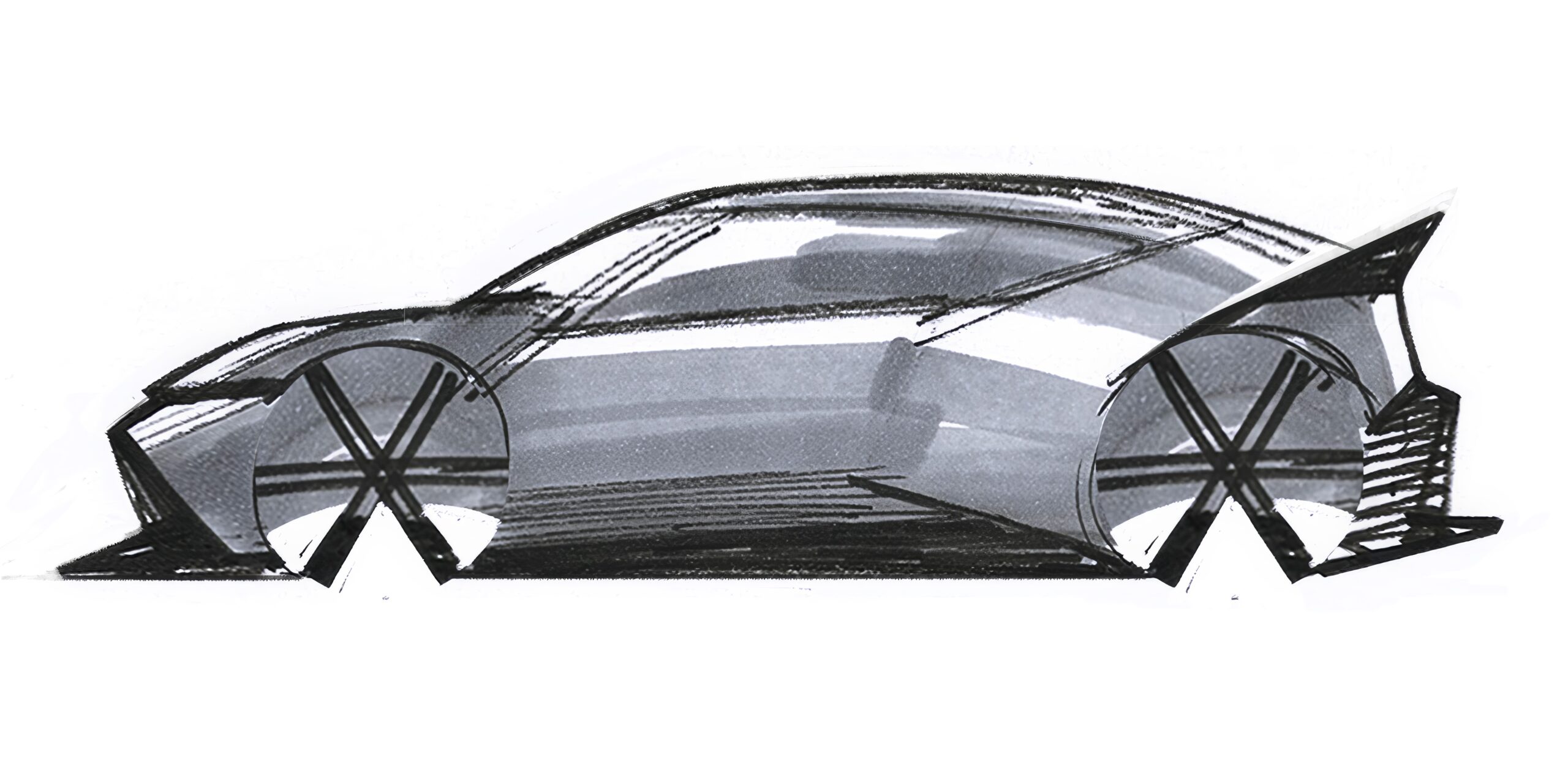 Hyundai, IAA Mobility 2025 Öncesinde Concept THREE’nin İlk Çizimini Paylaştı.