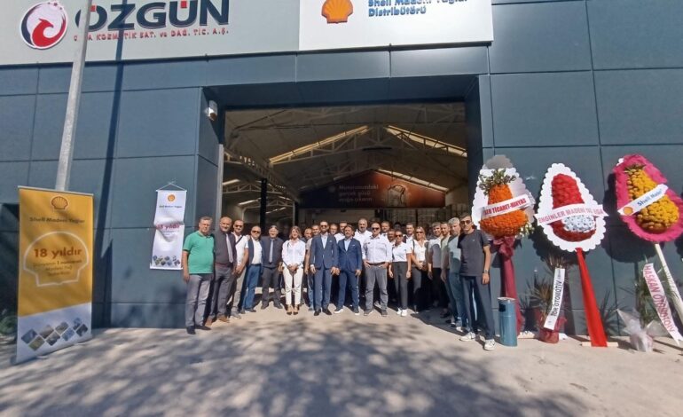 Shell & Turcas madeni yağlar distribütörü Özgün A.Ş.’nin Balıkesir’de madeni yağlar deposu hizmete açıldı