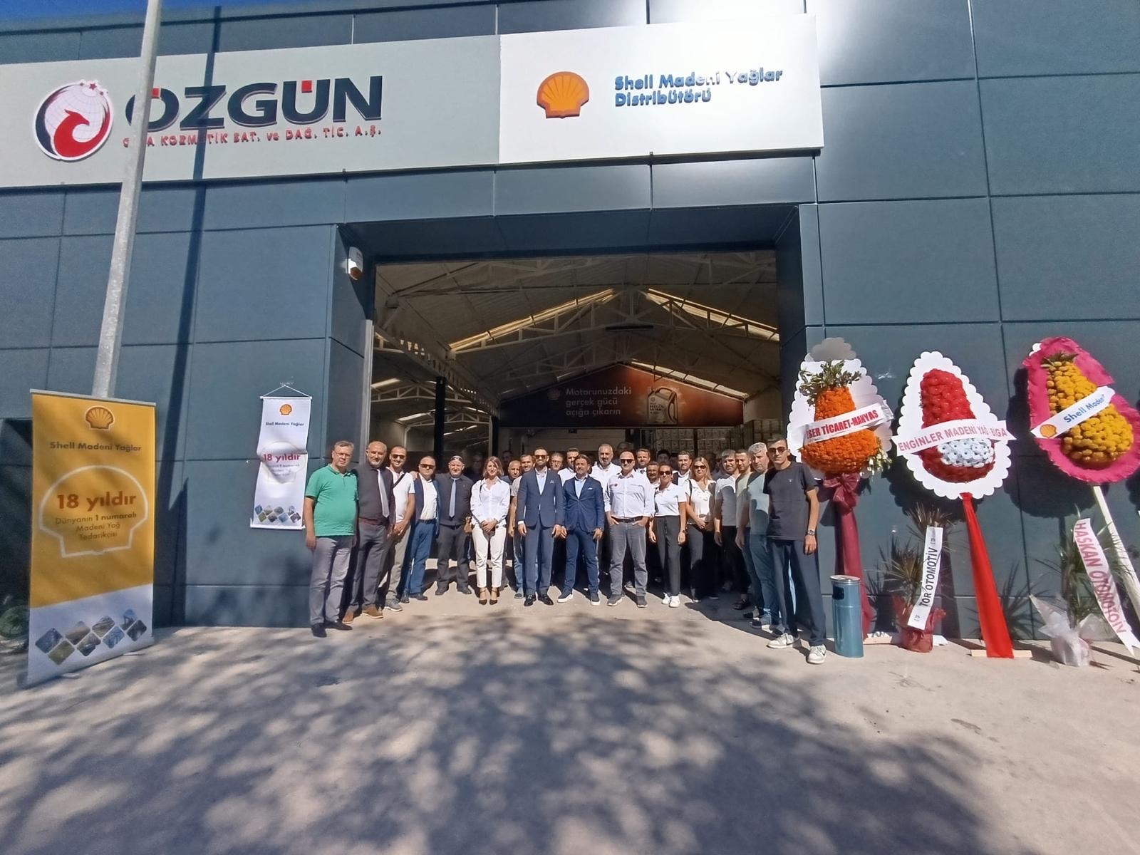 Shell & Turcas madeni yağlar distribütörü Özgün A.Ş.’nin Balıkesir’de madeni yağlar deposu hizmete açıldı