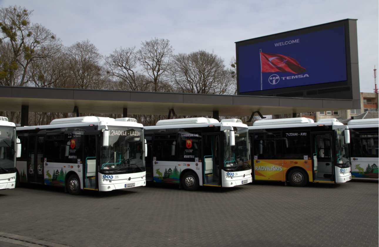 TEMSA’dan Litvanya’ya 15 elektrikli araç teslimatı